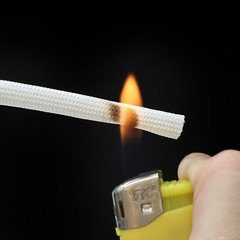1mm~50mm White/Black 600°C HIGH TEMP Fiber glass Sleeving Cable Insulation Tube