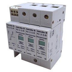 Weidmuller PU3 C-R Surge Suppressor 250VAC 1A, 100kA Max Surge, DIN Rail