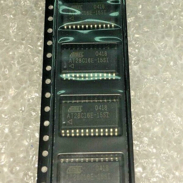 (2 PIECE LOT) AT28C16E-15SI, ATMEL, IC EEPROM 16K PARALLEL 24SOIC