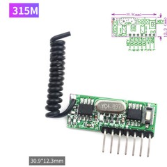 315 Mhz / 433 Mhz RF Transmitter And Receiver Module 4 – Way Wireless Remote
