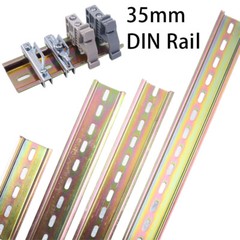35mm DIN Rail Slotted Top Hat Slotted Zinc Plated 85-380mm For Circuit Breaker