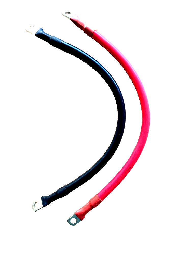 2 Gauge AWG Copper Battery Cables (1 Pair) Marine, Car, Truck, RV, Solar, etc