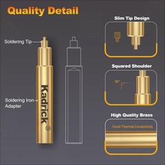Heat Set Insert Tool,Tips for Threaded inserts M2 M2.5 M3 M2-M6 6 Tips, Brass