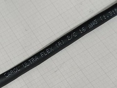 NEW Carol 89012 16/2C Ultra-Flex SJEOOW 300V Portable Power Cable Cord Black