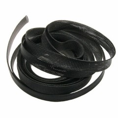 5/10M Black Expandable Sheathing Wire Cable Sleeving Braided Loom Tubing Nylon