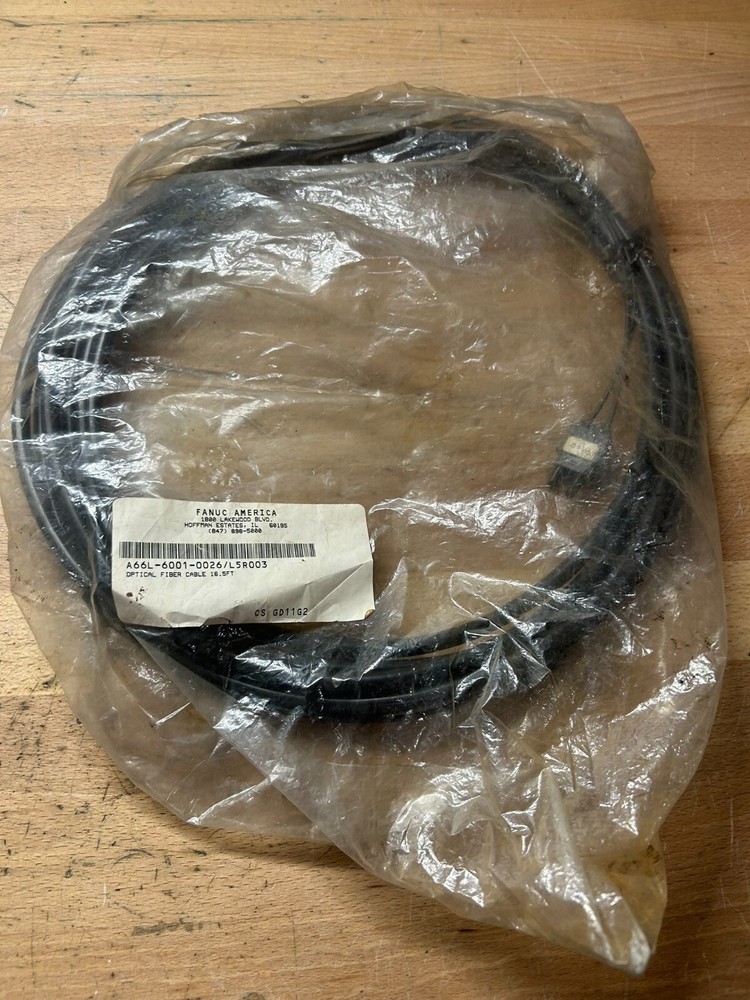 Fanuc N/S Sheathed 16.5 FT. Fiber Optic Cable A66L-6001-0026/L5R003-NEW