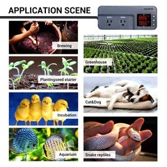 Temperature and Humidity Controller ITC-608T Pre-Wired Dual Stage Thermostat …