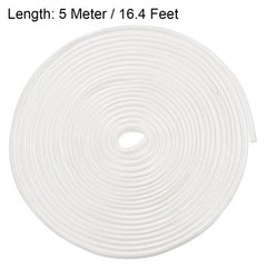 16.4Ft-3mm Insulation Cable Protector High TEMP Fiberglass Sleeve White