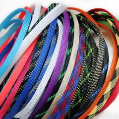 PET Nylon Braided Tube 3mm Bis 50mm Width Car Audio Cable Wire Sleeving Sheath