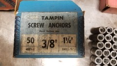 STAR 3/8″-16 4025-1 Tampin Lead Machine Screw Anchor 44 Pieces New