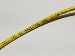 West Penn Wire 254245 24/4P Cat5E UTP Plenum Network Cable CMP Yellow /100ft