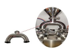 Pro-Fill Inc Stainless Steel Y-Adapter 64mm Fits Liquid Piston Fillers Jet