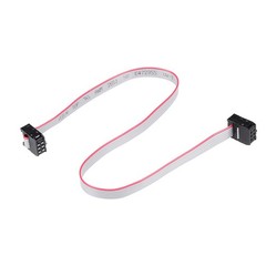 5 Pack Long 30CM 2.54MM Flat Ribbon Cable IDC 6 Pin Connector
