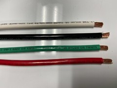 105′ EA THHN THWN 6 AWG GAUGE BLACK WHITE RED COPPER WIRE + 105 6 AWG GREEN