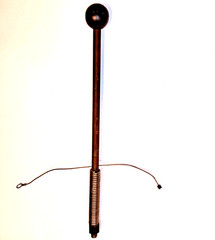 Vintage, 1/2″ x 16-1/2 ” Copper Lightning Rod W/ Ball End, Great Steam Punk Item
