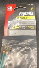 Box Of 10 2 Packs Gardner Bender Stranded Grounding Pigtail 12 AWG 8″ GGP-1502