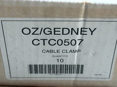 10 NEW O-Z Gedney CTC-0507, 1/2 to 3/4″, Iron, Rigid/EMT Cable Tray Clamps, LOT