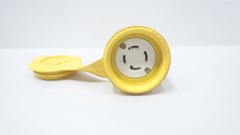 Daniel Woodhead 29W75 Watertite Yellow Rubber Connector 30a 3ph 250v-ac