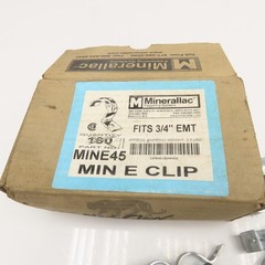 Minerallac MINE45 3/4″ Rigid EMT Conduit 1 Hole Strap Lot Of 90