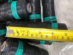 LOT OF 23 – EY Technologies Lacing Braiding Cord Black Nylon Wax Spool String
