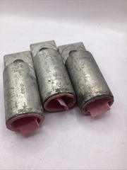 Lot Of 3 Hubbell VCEL-075-H1 1-Hole Compression Lug Terminal 500CU