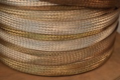NEW-500′ SILVER PLATED COPPER TUBULAR FLAT BRAID 7/8″ Wire Military Ag