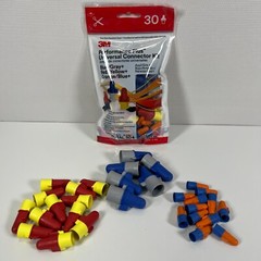 3M Performance Plus Universal Wire Connector Blue/Gray, Red/Yellow 30Pk Lot (6x)