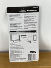 NEW SEALED Monster 140679-00 Two Piece Single Gang Wall Plate Video White