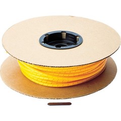 PANDUIT Spiral Wrapping, Polyethylene, Orange, T25F-C3Y