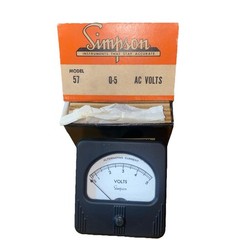 57-0-5VAC – SIMPSON – Meter, 0-5V AC, 3″ x 3″