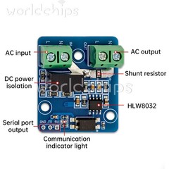 HLW8032 AC Voltage and Current Collection Serial Port Output Module UART Max 10A