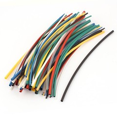 70Pcs 2:1 Heat Shrink Tube Wire Wrap Assortment Tubing Sleeve 5 Sizes Kit
