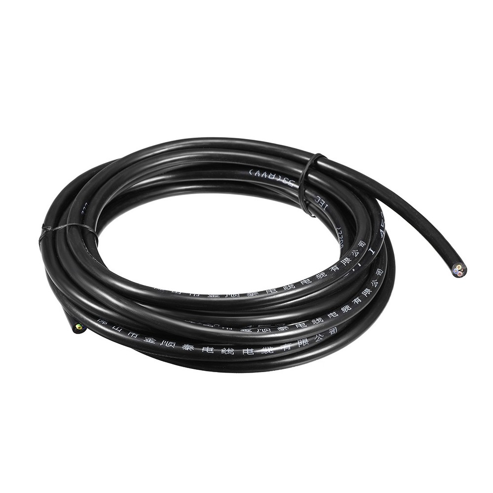 16.4ft RVV Wire Cable Extension Cord Copper Wire Conductor 4 Core 17 AWG 5M