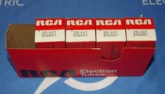 Lot of 4 NIB RCA 25L6GT 25W6GT Vacuum Tubes
