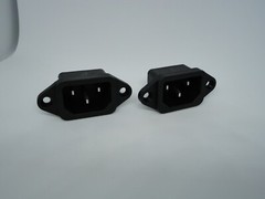 2 Pack AC Computer Power Supply Electric Cable Connection Socket Port Jack 250V