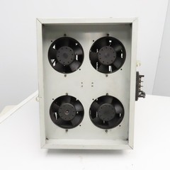 8OhmJ 16OhmJ 300V Multi Value Wire Wound Resister Bank W/ Cooling Fans