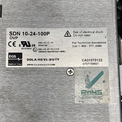 SOLA SDN 5-24-100P POWER SUPPLY 115-230VAC 5.0/2.0A 50/60HZ