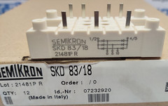 2PCS LOT OF SKD83/18 SEMIKRON POWER BRIDGE MODULE – BRAND NEW