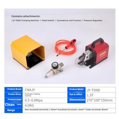 Pneumatic Cable Tubular Connector Four Side Terminal Crimping Machine