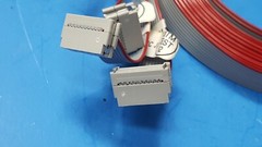 (5 PCS) 2FT FLAT RIBBON CABLE, 10 CONDUCTOR , 28 AWG , WITH CONNECTOR 3M 3473