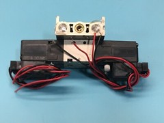 SMC 10-VZ3223 Pneumatic Solenoid Valve Manifold Assembly w/ 2 Valves, 184153