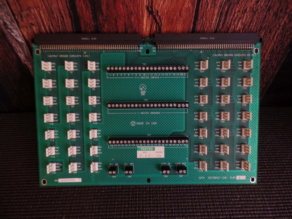 WESTINGHOUSE SPM.9970A57 G01 SUB 1 SPM PC BOARD IS NEW WITH A 90 DAY WARRANTY
