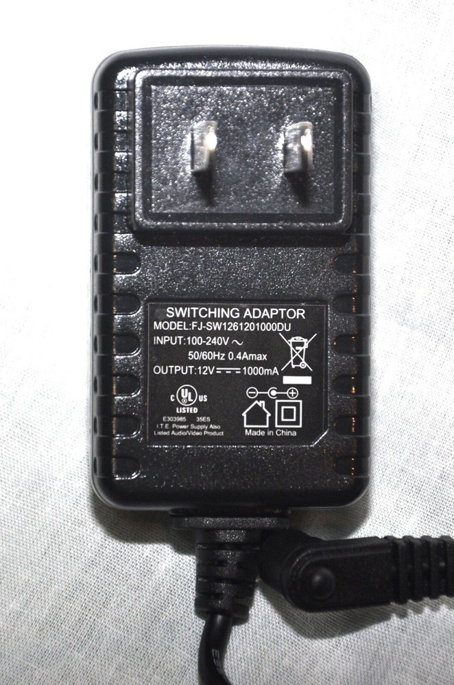 AC/DC Adapter 12VDC 1000mA for digital indicators
