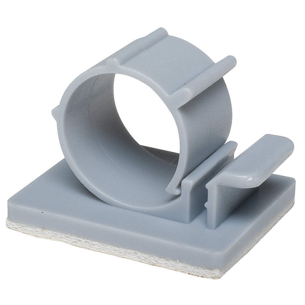 GRAINGER APPROVED 6EEF7 Cable Clip,L-Type,Gray,PK25 6EEF7