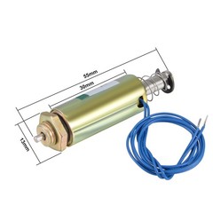 DC 24V 0.95A 23W 5N 6mm Pull Type Linear Motion Solenoid Electromagnet