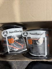 Southwire 10 Stranded Building Wire Black 50 Ft THHN LOT X 2