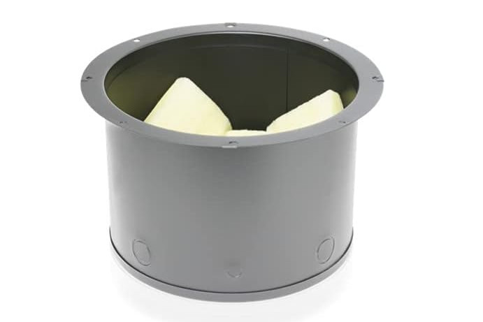ATLAS 9587, 8 RECESSED ROUND ENCLOSURE 7 INCH DEEP W/FIBERGLASS, 1 PC