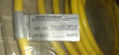 NIB Brad Harrison Daniel Woodhead 704000A13F120 Cordset 4-Pole Pin 12″ 22-4 NOS