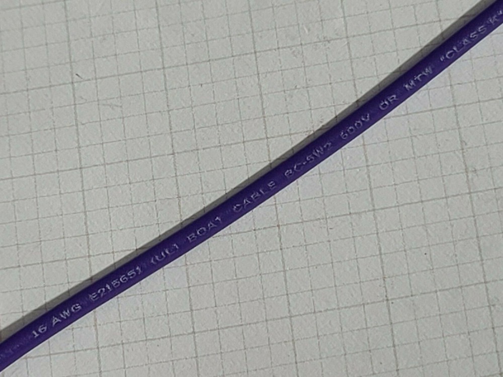 Atlas Wire #16awg MTW/AWM UL-1015/1230 Hook-Up/Lead Wire 105C/600V Violet /100ft