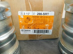 Bridgeport 266-SRT Lot of 3 2 1/2″ Raintight EMT Coupling AK